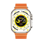 WS-E9 Ultra 2,2 pollici IP67 Orologio intelligente con cinturino in silicone impermeabile con fibbia in metallo, supporto frequenza cardiaca / NFC, Metal Buckle Ocean Silicone Band (Black), Metal Buckle Ocean Silicone Band (Orange)                     ...
