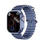 WS-E9 Ultra 2,2 pollici IP67 Orologio intelligente con cinturino in silicone impermeabile con fibbia in metallo, supporto frequenza cardiaca / NFC, Metal Buckle Ocean Silicone Band (Black), Metal Buckle Ocean Silicone Band (Orange)                     ...