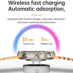WS-E9 Ultra 2,2 pollici IP67 Orologio intelligente con cinturino in silicone impermeabile con fibbia in metallo, supporto frequenza cardiaca / NFC, Metal Buckle Ocean Silicone Band (Black), Metal Buckle Ocean Silicone Band (Orange)                     ...