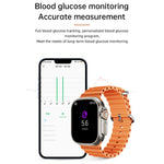 WS-E9 Ultra 2,2 pollici IP67 Orologio intelligente con cinturino in silicone impermeabile con fibbia in metallo, supporto frequenza cardiaca / NFC, Metal Buckle Ocean Silicone Band (Black), Metal Buckle Ocean Silicone Band (Orange)                     ...