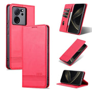 AZNS Custodia per telefono in pelle a conchiglia con struttura in vitello magnetico, For Xiaomi Redmi K60 Ultra/Mi 13T/13T Pro, For Xiaomi Redmi K70/K70 Pro, For Xiaomi Redmi 12 4G, For Xiaomi Redmi Note 12S