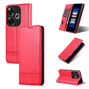 AZNS Custodia per telefono in pelle a conchiglia con struttura in vitello magnetico, For Xiaomi Redmi Turbo 3, For Xiaomi Redmi Note 13 Pro 4G, For Xiaomi Redmi Note 13 4G, For Xiaomi Redmi K70E