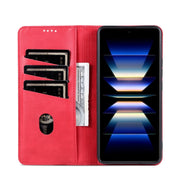 AZNS Custodia per telefono in pelle a conchiglia con struttura in vitello magnetico, For Xiaomi Redmi Turbo 3, For Xiaomi Redmi Note 13 Pro 4G, For Xiaomi Redmi Note 13 4G, For Xiaomi Redmi K70E