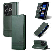 AZNS Custodia per telefono in pelle a conchiglia con struttura in vitello magnetico, For Xiaomi Redmi Turbo 3, For Xiaomi Redmi Note 13 Pro 4G, For Xiaomi Redmi Note 13 4G, For Xiaomi Redmi K70E