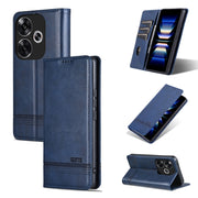 AZNS Custodia per telefono in pelle a conchiglia con struttura in vitello magnetico, For Xiaomi Redmi Turbo 3, For Xiaomi Redmi Note 13 Pro 4G, For Xiaomi Redmi Note 13 4G, For Xiaomi Redmi K70E
