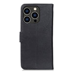 Custodia in pelle orizzontale per iPhone 15 Pro e Plus