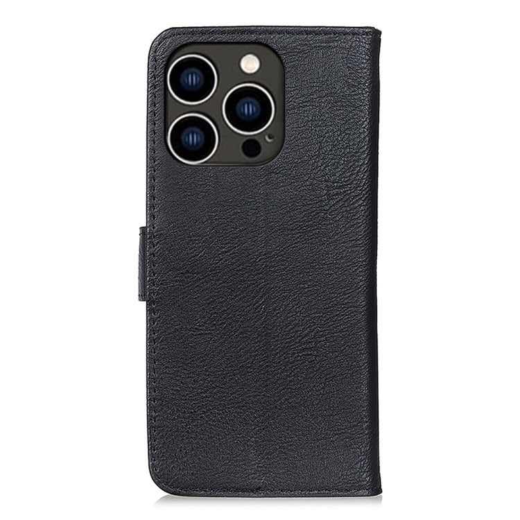 Custodia in pelle orizzontale per iPhone 15 Pro e Plus