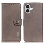Custodia in pelle orizzontale con cavalletto per iPhone 16 e 15