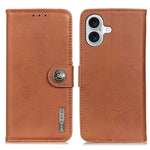 Custodia in pelle orizzontale con cavalletto per iPhone 16 e 15