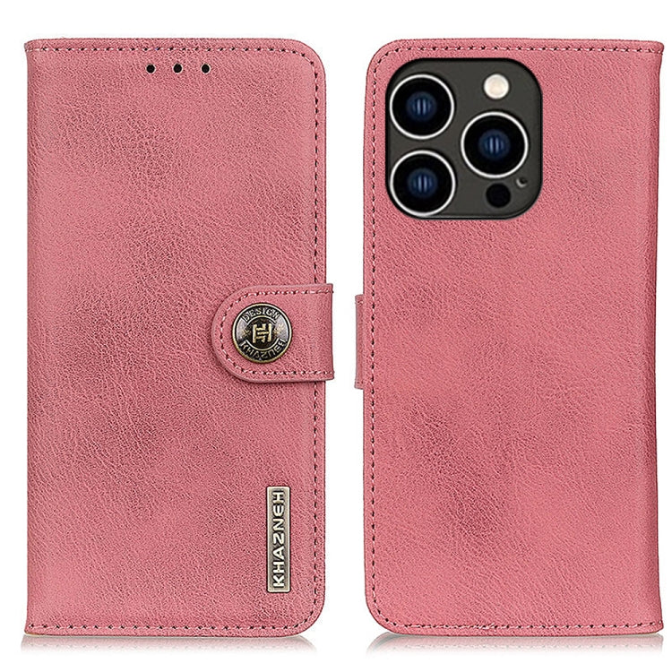 Custodia in pelle orizzontale con cavalletto per iPhone 16 e 15