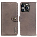 Custodia in pelle orizzontale con cavalletto per iPhone 16 e 15