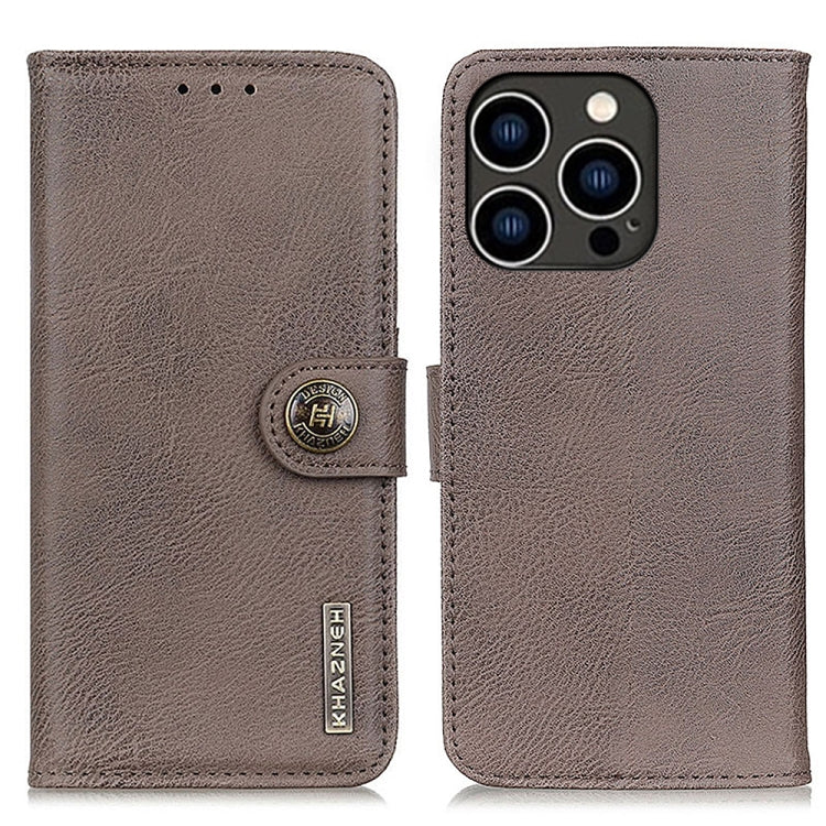Custodia in pelle orizzontale con cavalletto per iPhone 16 e 15