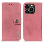 Custodia in pelle orizzontale con cavalletto per iPhone 16 e 15