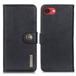 Custodia in pelle orizzontale con cavalletto per iPhone 16 e 15