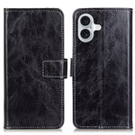 Custodia per cellulare in pelle a vibrazione orizzontale con struttura retrò Crazy Horse, For iPhone 16, For iPhone 15 Pro Max, For iPhone 15 Pro, For iPhone 15 Plus