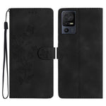 Custodia per telefono in pelle con motivo a farfalla in rilievo, For TCL 405 / 406 / 408, For TCL 40 SE