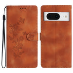 Custodia per telefono in pelle con motivo a farfalla in rilievo, For Google Pixel 9a, For Google Pixel 8 Pro, For Google Pixel 8, For Google Pixel 7a