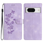 Custodia per telefono in pelle con motivo a farfalla in rilievo, For Google Pixel 9a, For Google Pixel 8 Pro, For Google Pixel 8, For Google Pixel 7a