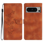 Custodia per telefono in pelle con motivo a farfalla in rilievo, For Google Pixel 9a, For Google Pixel 8 Pro, For Google Pixel 8, For Google Pixel 7a