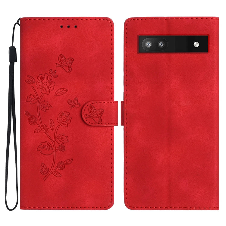 Custodia per telefono in pelle con motivo a farfalla in rilievo, For Google Pixel 9a, For Google Pixel 8 Pro, For Google Pixel 8, For Google Pixel 7a
