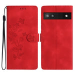 Custodia per telefono in pelle con motivo a farfalla in rilievo, For Google Pixel 7 Pro, For Google Pixel 7, For Google Pixel 6a, For Google Pixel 6 Pro