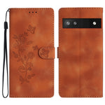 Custodia per telefono in pelle con motivo a farfalla in rilievo, For Google Pixel 7 Pro, For Google Pixel 7, For Google Pixel 6a, For Google Pixel 6 Pro