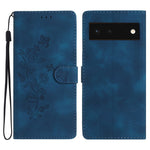 Custodia per telefono in pelle con motivo a farfalla in rilievo, For Google Pixel 6