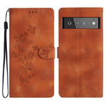 Custodia per telefono in pelle con motivo a farfalla in rilievo, For Google Pixel 7 Pro, For Google Pixel 7, For Google Pixel 6a, For Google Pixel 6 Pro