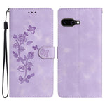 Custodia per telefono in pelle con motivo a farfalla in rilievo, For Google Pixel 9a, For Google Pixel 8 Pro, For Google Pixel 8, For Google Pixel 7a