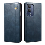 Custodia per telefono in pelle con trama di cavallo pazzo in cera d'olio, For vivo S20 5G, For vivo S20 Pro 5G, For vivo Y19s 4G, For vivo X200, For vivo X200 Pro mini, For vivo X200 Pro
