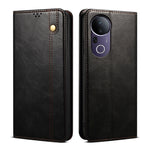 Custodia per telefono in pelle con trama di cavallo pazzo in cera d'olio, For vivo S20 5G, For vivo S20 Pro 5G, For vivo Y19s 4G, For vivo X200, For vivo X200 Pro mini, For vivo X200 Pro