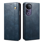 Custodia per telefono in pelle con trama di cavallo pazzo in cera d'olio, For vivo S20 5G, For vivo S20 Pro 5G, For vivo Y19s 4G, For vivo X200, For vivo X200 Pro mini, For vivo X200 Pro