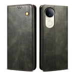 Custodia per telefono in pelle con trama di cavallo pazzo in cera d'olio, For vivo X300 Pro, For vivo X300, For vivo V60 5G, For vivo S30 Pro mini, For vivo X200 Ultra, For vivo V50