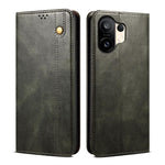 Custodia per telefono in pelle con trama di cavallo pazzo in cera d'olio, For vivo X300 Pro, For vivo X300, For vivo V60 5G, For vivo S30 Pro mini, For vivo X200 Ultra, For vivo V50