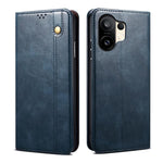 Custodia per telefono in pelle con trama di cavallo pazzo in cera d'olio, For vivo X300 Pro, For vivo X300, For vivo V60 5G, For vivo S30 Pro mini, For vivo X200 Ultra, For vivo V50