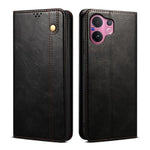 Custodia per telefono in pelle con trama di cavallo pazzo in cera d'olio, For vivo X300 Pro, For vivo X300, For vivo V60 5G, For vivo S30 Pro mini, For vivo X200 Ultra, For vivo V50