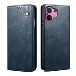 Custodia per telefono in pelle con trama di cavallo pazzo in cera d'olio, For vivo X300 Pro, For vivo X300, For vivo V60 5G, For vivo S30 Pro mini, For vivo X200 Ultra, For vivo V50