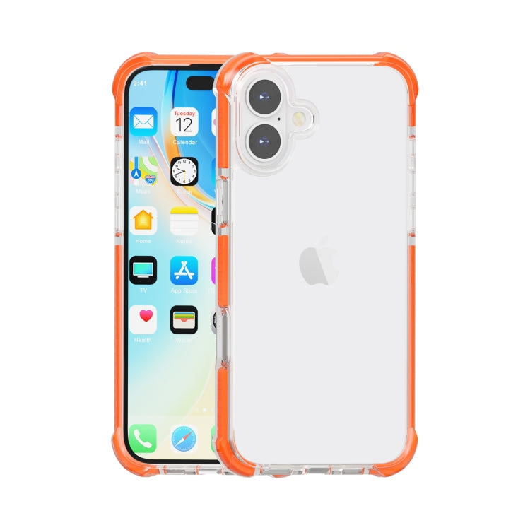 TPU antiurto a quattro angoli + custodia per telefono in acrilico, For iPhone 16 Plus, For iPhone 16