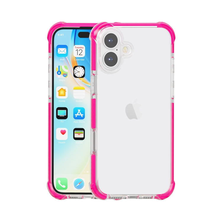 Custodia TPU antiurto con angoli rinforzati per iPhone 16 Plus