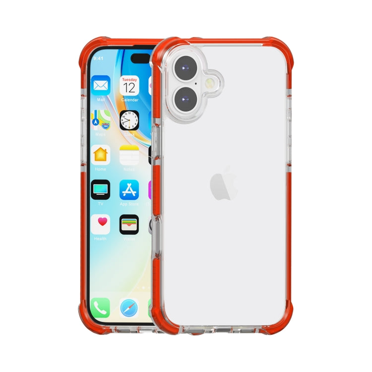 Custodia TPU antiurto con angoli rinforzati per iPhone 16 Plus