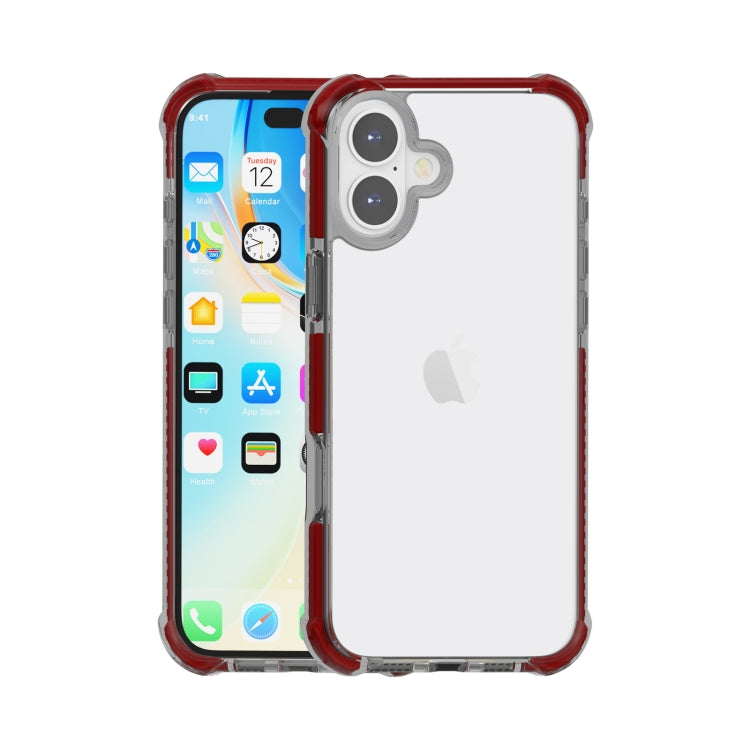 Custodia TPU antiurto con angoli rinforzati per iPhone 16 Plus