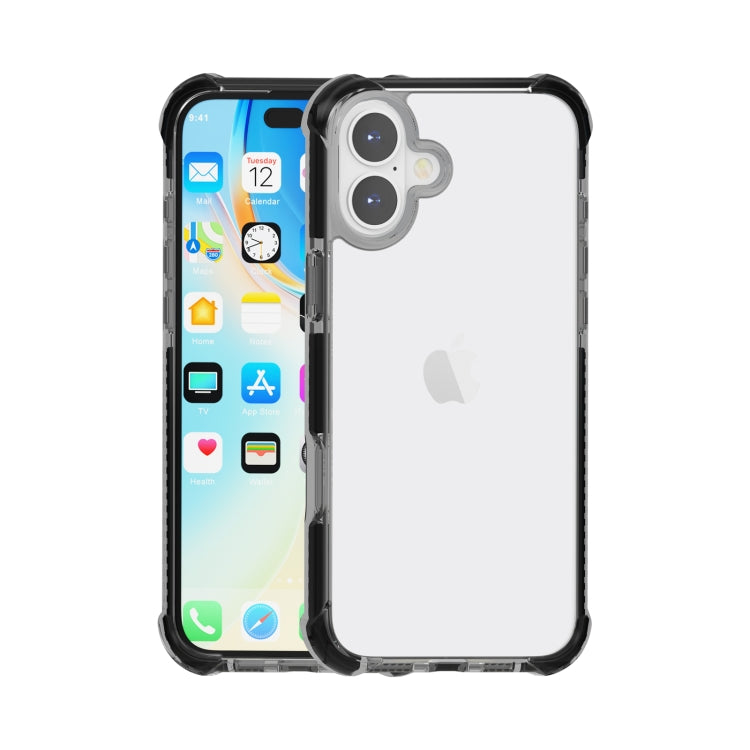 Custodia TPU antiurto con angoli rinforzati per iPhone 16 Plus