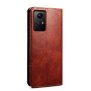 Custodia per telefono in pelle con trama di cavallo pazzo in cera d'olio, For Xiaomi Redmi Note 12S, For Xiaomi 13 Lite / Civi 2