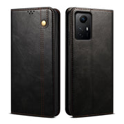 Custodia per telefono in pelle con trama di cavallo pazzo in cera d'olio, For Xiaomi Redmi Note 12S, For Xiaomi 13 Lite / Civi 2