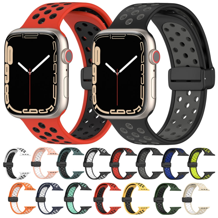 Cinturino in silicone con fibbia magnetica, For Apple Watch Series 9 41mm