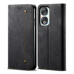 Custodia per telefono in pelle Flip Texture denim, For Honor X8 5G / X6 4G Foreign, For Honor 90 Pro, For Honor 90