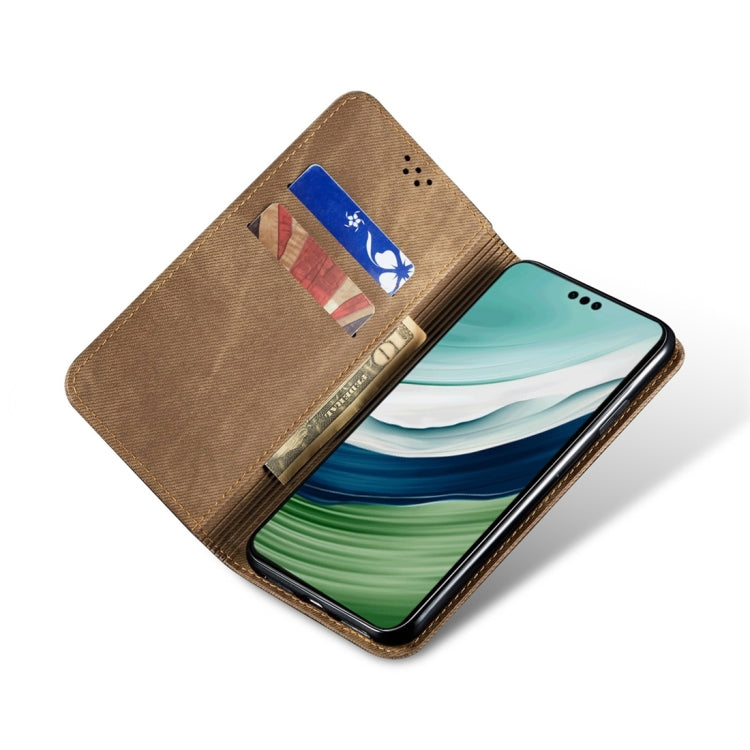 Custodia per telefono in pelle Flip Texture denim, For Honor X8 5G / X6 4G Foreign, For Honor 90 Pro, For Honor 90