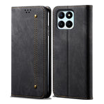 Custodia per telefono in pelle Flip Texture denim, For Honor X8 5G / X6 4G Foreign, For Honor 90 Pro, For Honor 90
