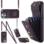 Custodia portafoglio con cordino per iPhone 11, 11 Pro e XR