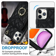 Custodia iPhone XS Max con portafoglio e cordino